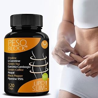Dimagrante Forte Veloce Donna Brucia Grassi PESO BLOCK LIPO SLIM 120 Capsule | Dimagrante per Perdere Peso | Top per Pancia Piatta, Addome, Gambe e Glutei