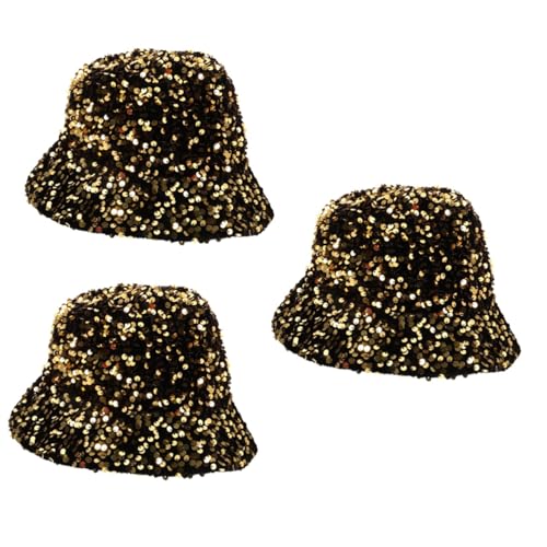Bob brillant doré en plastique souple avec finitions scintillantes uniques