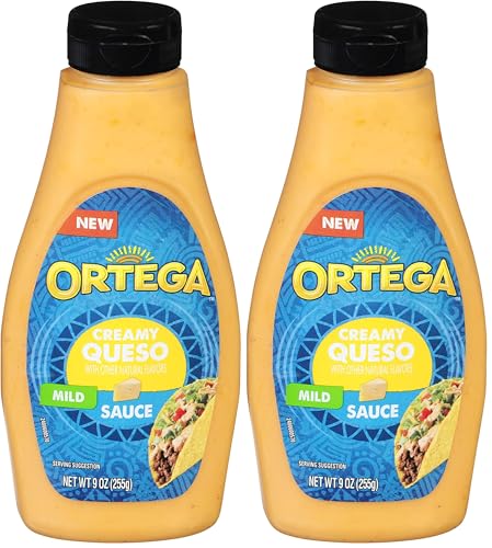 Ortega Creamy Taco Sauce, Queso, 9 Ounce (Pack of 2)