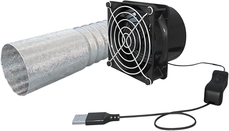 Fenteer Exhaust Fan Extractor Fan Portable Ventilator Ventilation Fan ...