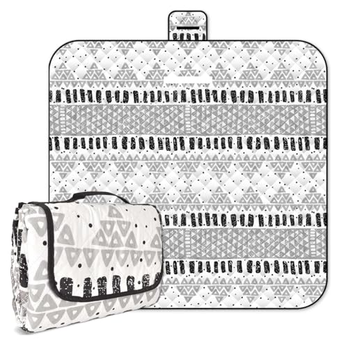 Naapesi Manta de Picnic Impermeable 200x200 cm - Manta de Playa Antiarena, Extra Grande y Plegable para Camping, Parque, Playa & Senderismo - Lavable a Máquina, Portátil con Asa de Transporte