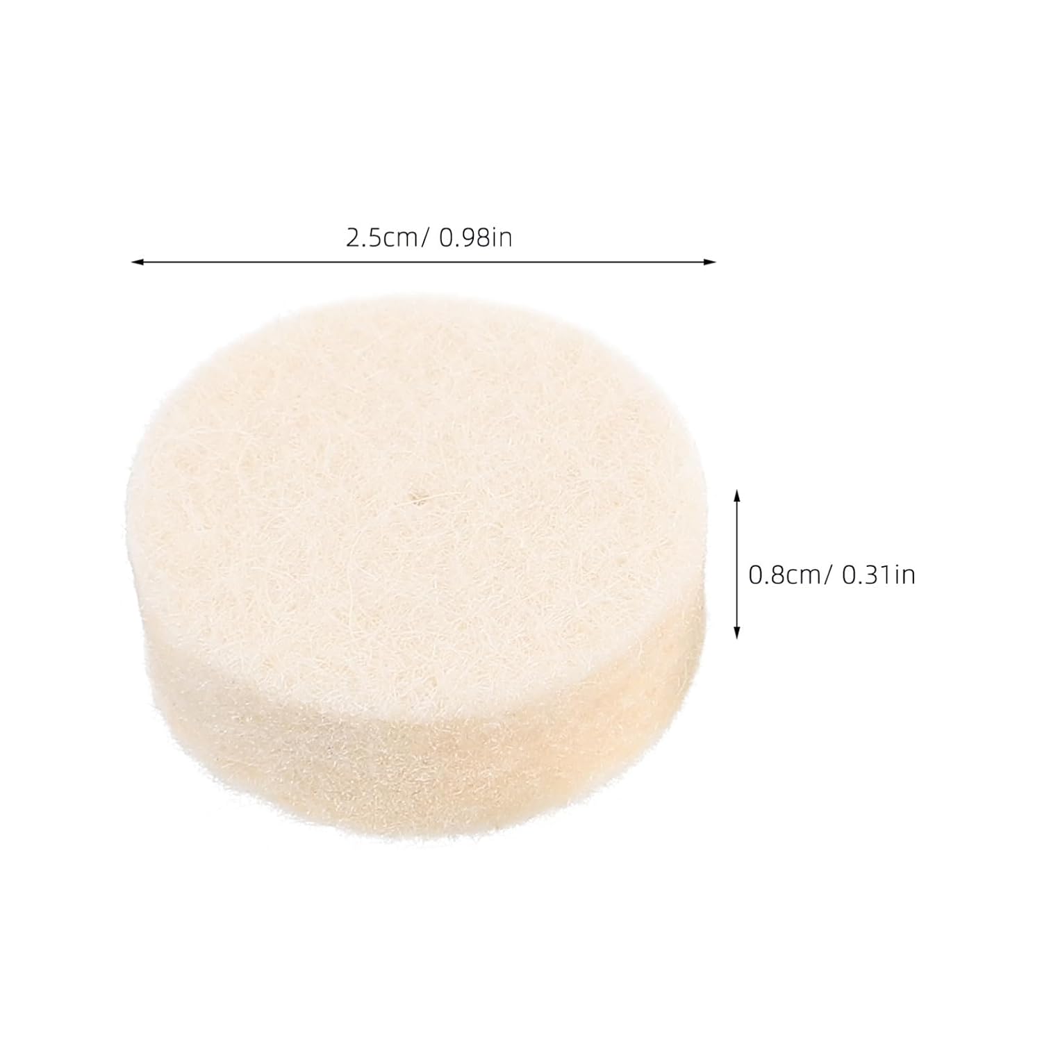 MAGICLULU 2sets 100pcs Wool Polishing Buffing Wheel Kit Rotary Tool Attachments for Efficient Polishing of Jewelry and More Wear Resistant Versatile Buffing Heads 100pcs*2