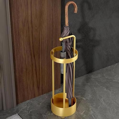 Metal Umbrella Stand Round for Entryway and Stylish Design Space Saving Solution for Home and Office Perfect Umbrella Holder