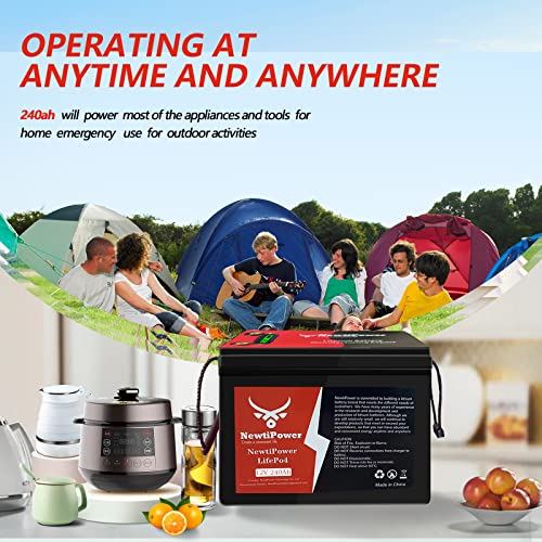 12V 200Ah Lifepo4 Lithium Battery 150A Bms,Newtipower 4000+ Deep Cycle Lithium Iron Phosphate Battery For Rv/Camper, Marine, Overland/Van, And Off Grid Applications #TOP1