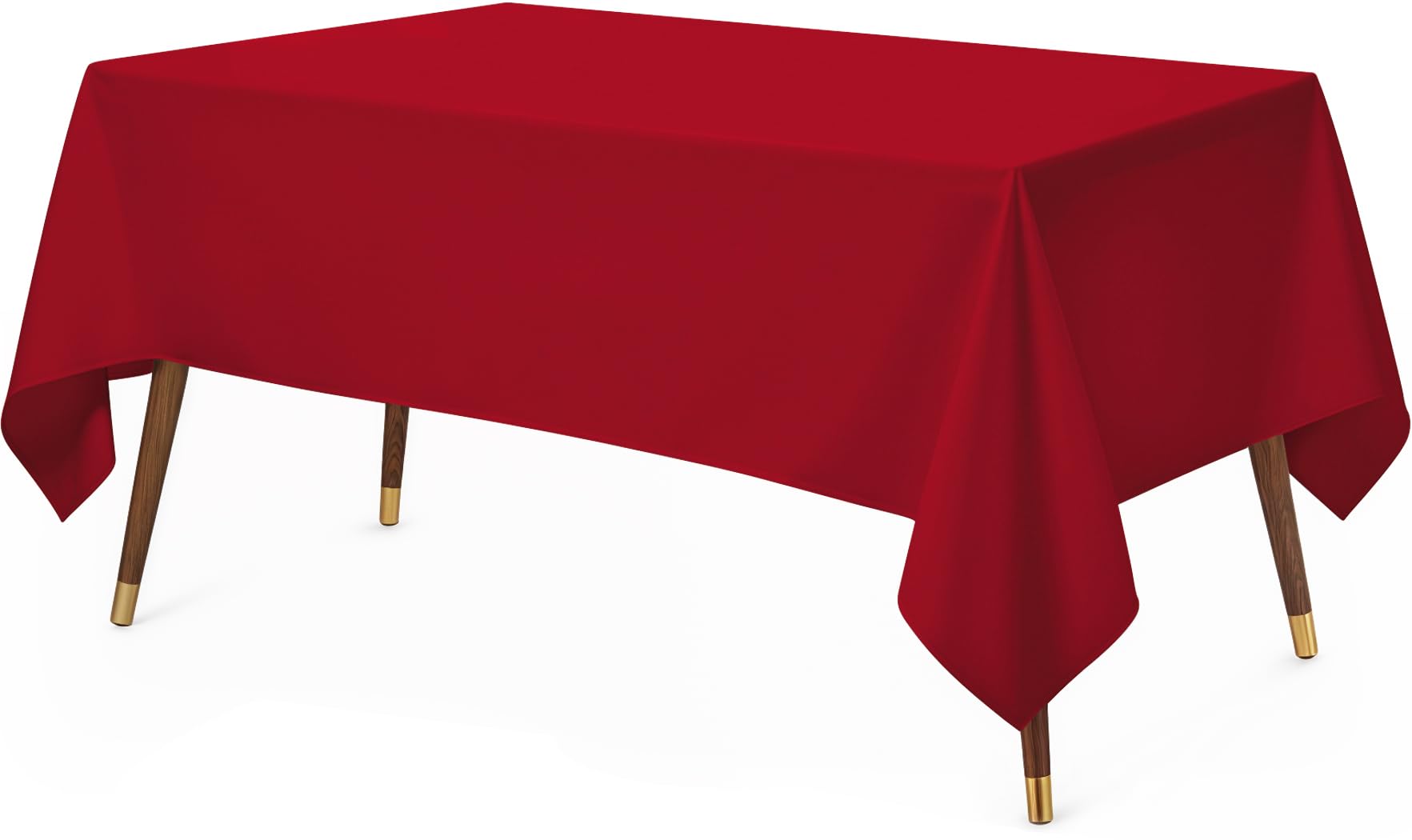 Utopia Kitchen Rectangle Table Cloth 1 Pack [60x102 Inches, Red]