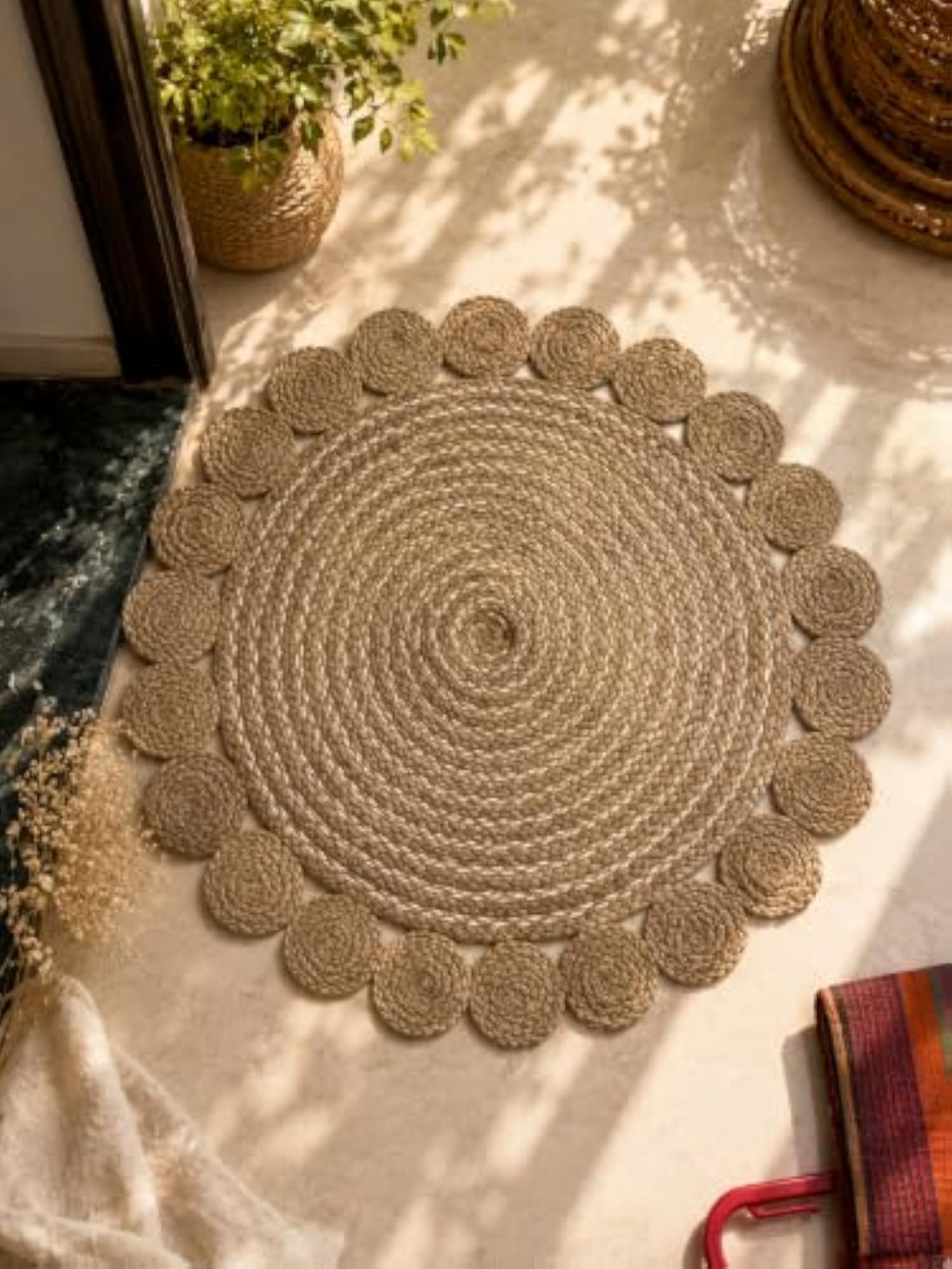 Jute Floor Mat, Eco-Friendly Design