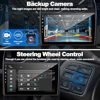 [4+64G] Android 13 Car Stereo for Jeep Compass Patriot 2010-2016 Support Wireless Carplay&Android Auto, 10.1 inch IPS Touchscreen Patriot Radio with GPS, WiFi, Bluetooth FM Radio