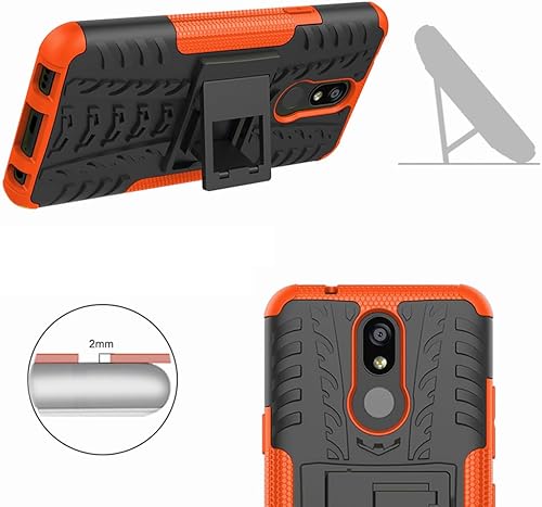 Miniatura 6 de Asuwish Funda de teléfono para LG K40K12 PlusX4 2019Solo LTEXpression Plus 2Harmony 3 con protector de pantalla de vidrio templado, funda protectora