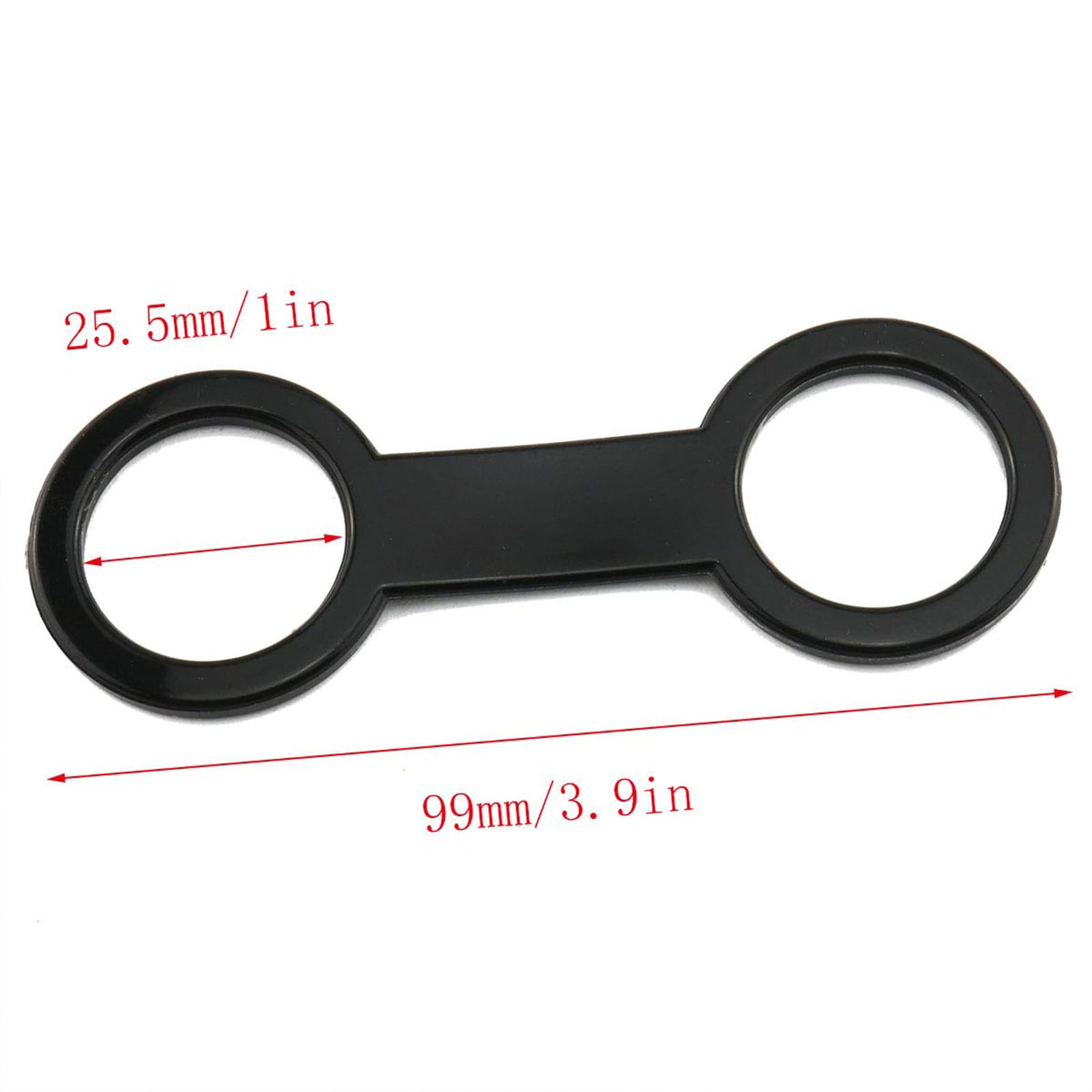 Silicone Snorkel Strap Keeper Clip Diving Accessories 4-Pack