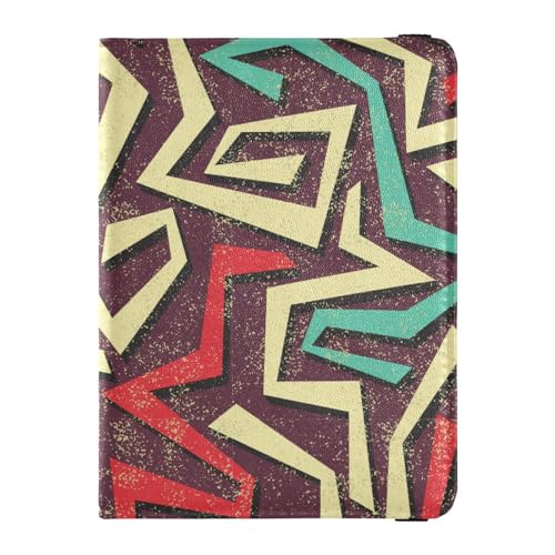 Custodia per passaporto per donne e uomini per da viaggio con blocco RFID graffiti raster Graffiti Raster Taglia unica Casual