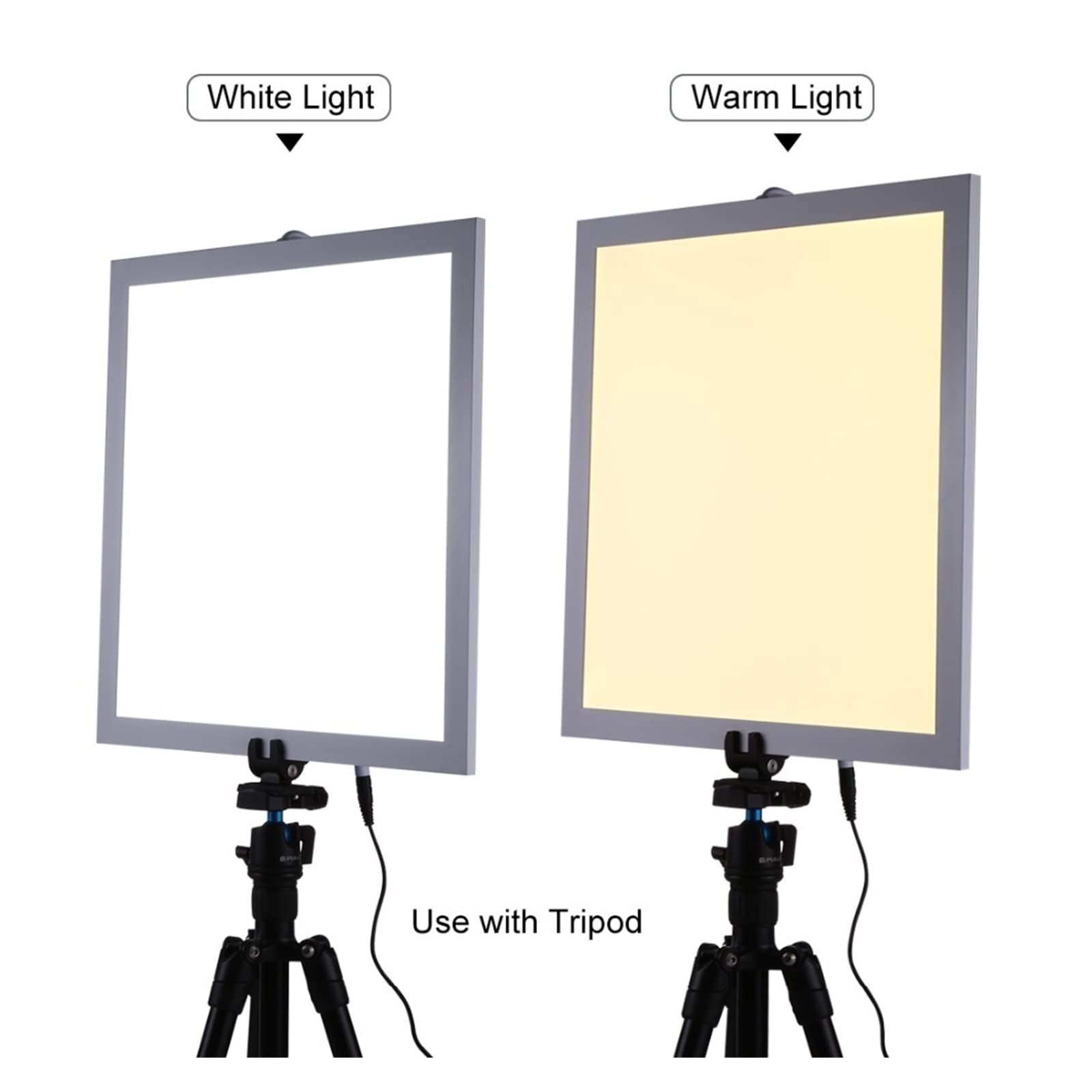 1200LM 15/15 Zoll/38 x 38 cm LED Fotografie schattenloses unteres Licht Lampenpanel dimmbar for 40 cm Fotostudio Shooting Zeltbox Für die Studiofotografie(1 UK)