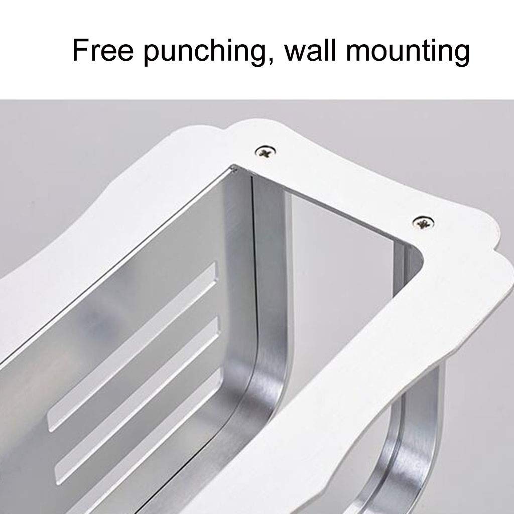 Almacenamiento De baño, baño Estante De baño Estante De Montaje En Pared Espacio Estante De Inodoro De Aluminio Estante De baño Carrito De Ducha (Tamaño: 40 Cm)