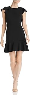 Jay Godfrey Womens Jamson Ruffled Open Back Flounce Dress Black 14 - Buy now