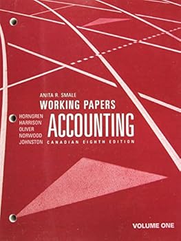 Paperback Working Papers for Accounting, Volume 1, Canadian Eighth Edition Book