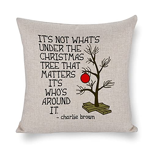 Pillowcase Penelope Charlie Brown Novelty Pillow Cushion Cover Best Christmas Birthday Present Decorative Bedroom Pillow case Gift Family Love Decorations Rustic Pillowcase Home Decor for Sofa Couch