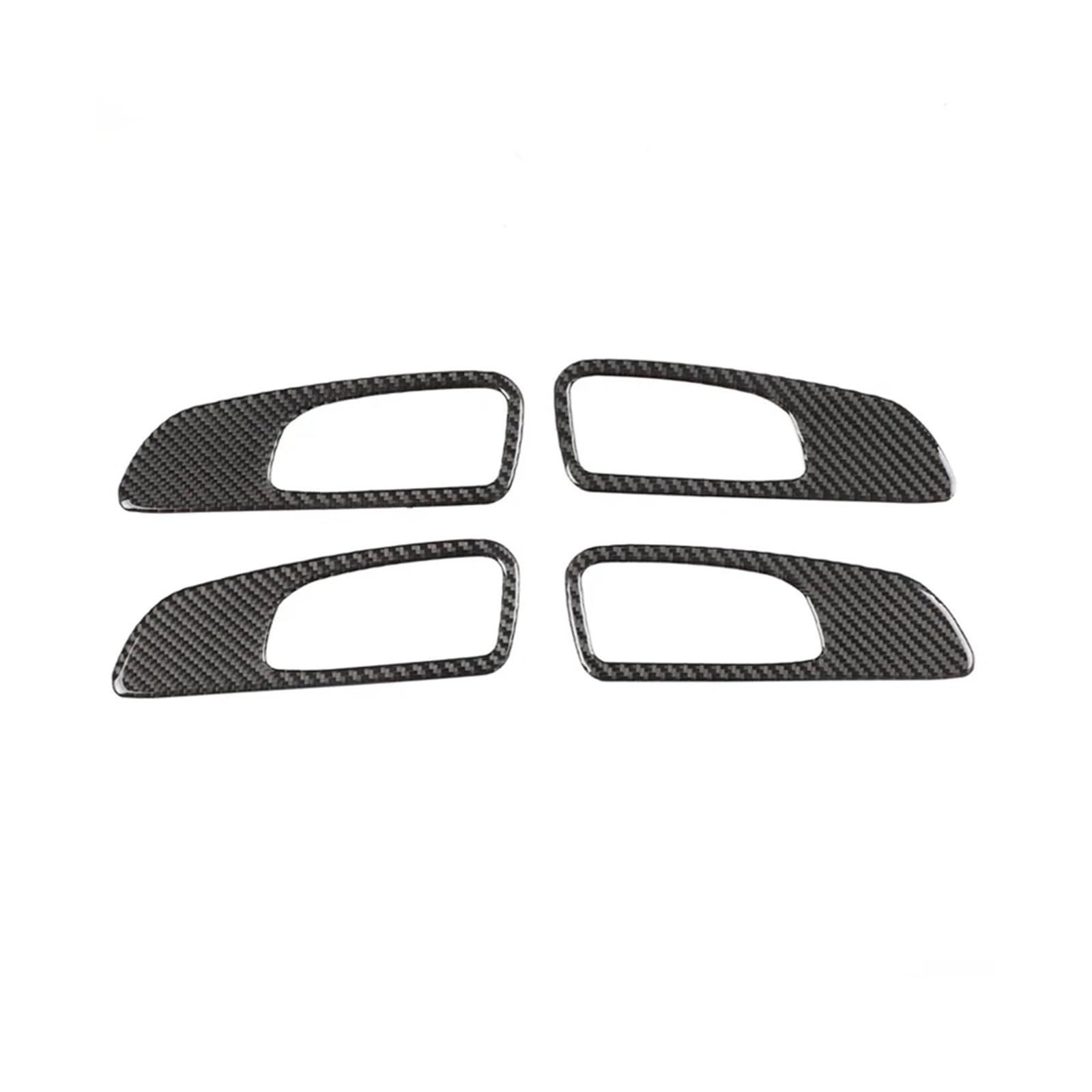 VNHLOTVJL Car Interior LHD/RHD Door Handle Panel Sticker Accessories Compatible for Alfa Romeo 159 Brera Spider 2004-2011 Soft Carbon Fiber(Type1)