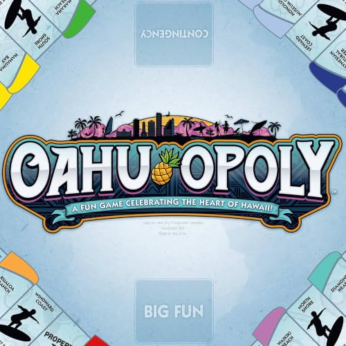Late For The Sky Oahu-Opoly Board Game, Hawaii Themed Strategy Game by Late for the Sky - Used condition - Image 6
