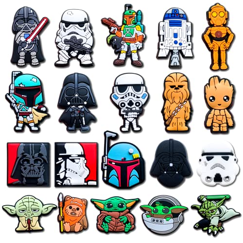 Isuqincey 35PC Sandal Shoe Charms for Men Decorations