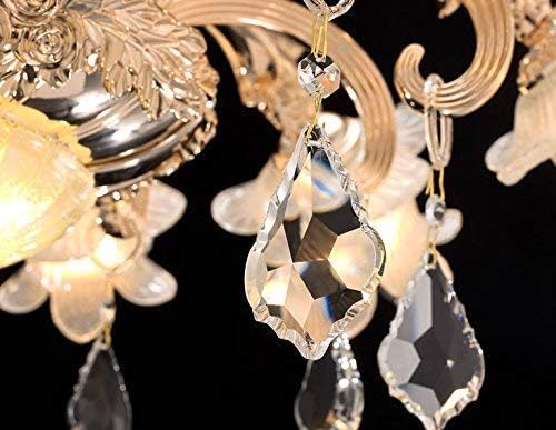 Fushing 10Pcs Maple Leafs Clear Crystal Beads Drop Pendants Curtain Chandelier Prisms Lamp Chain Handing for Wedding Party Decoration (38mm)