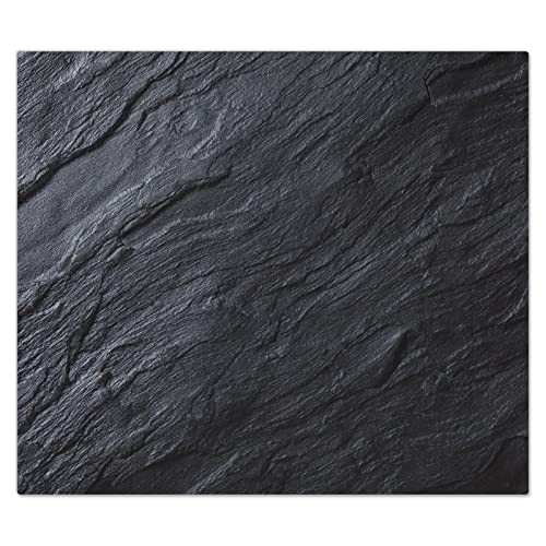 Glas-Schneidebrett 60x52 Cm – Gehärtetes Glas Mit Rutschfesten Füßen & Dekorativem Druck, Hitzebeständig & Antibakteriell