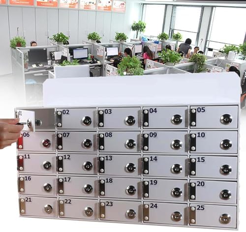 Acrylic Password Lock Box for Cell Phones - Wall Mounted & Freestanding Cell Phone Lockers for Office and School Storage Solutions