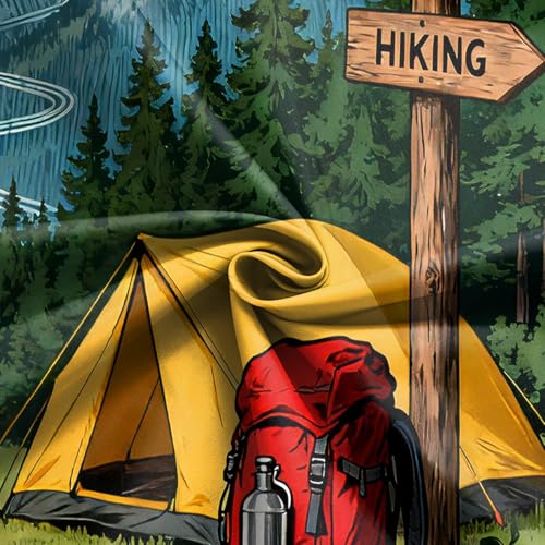 Fondo de Camping 7x5FT para Fotografía en Exterior miniatura 4