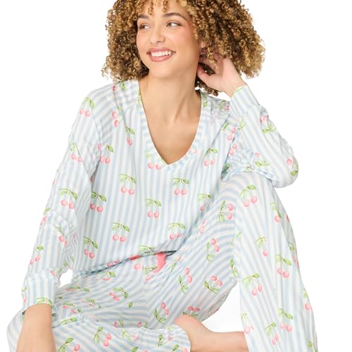Image of PJ Salvage Women's [Amazon Exclusive] Cloud Jersey Open-bottom Pajama 2-piece Pj Set