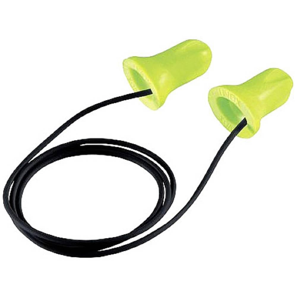8888 Hi-com Einweg Gehörschutzstöpsel EN352, PVC Schwarz, Gelb, SNR 24dB, 100 Paar, Packung a 100 Stück