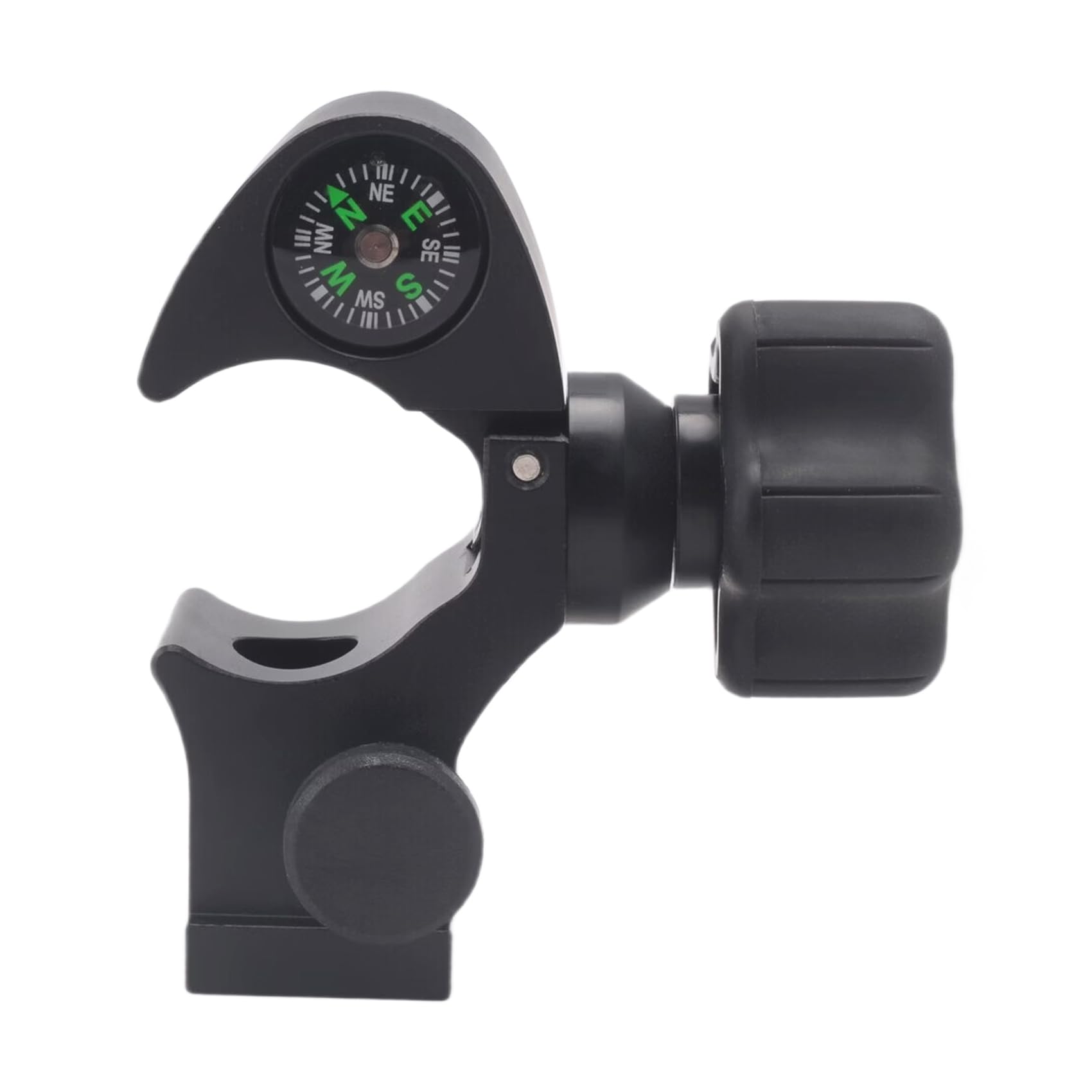 Littimoon GPS Range Pole Cradle Bracket for Trimble Handheld Open Data Collector with Compass Quick Release Pole Clamp, A