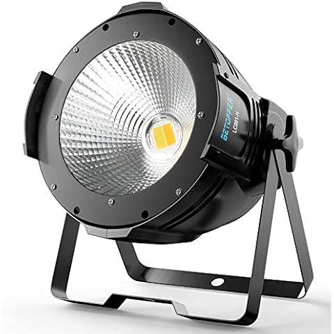 BETOPPER Strobe Light Stage Lights 100W COB Warm/Cold White Super Bright LED Disco Light DMX512 Wash Lights Par DJ Lights Party lights for Theater Party Church Cover