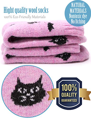 image for EBMORE Womens Wool Socks for Winter Warm Hiking Thick Boot Thermal Coz