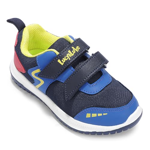 Image of Liberty Lucy & Luke JAMIE-K2E Casual Shoes for Kids - Black & Navy Blue Slip-On Sneakers for Boys & Girls | Memory Foam Insole, Lightweight Everyday Shoes for School, Play & Family Outings