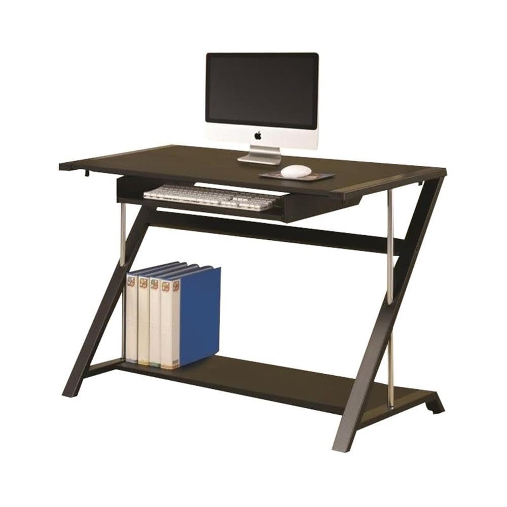 Amazon.com: Coaster Furniture Computer Desk with Bottom Shelf