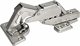 Dobradiça Reta 165 Graus com Amortecedor Soft Close Caneco 35mm para Armários e Móveis Planejados Porta 16-22mm Venda por Unidade