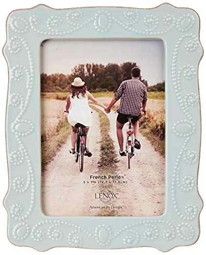 Lenox French Perle Ice Blue 5" X 7" Frame - 869601 #TOP1