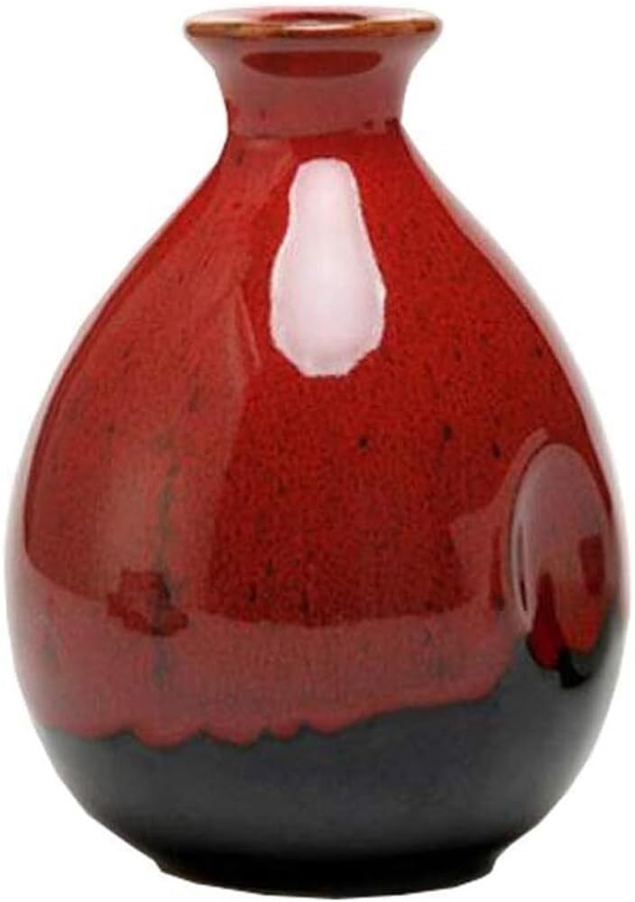 Vase à bourgeons en céramique rouge idée cadeau décoration maison