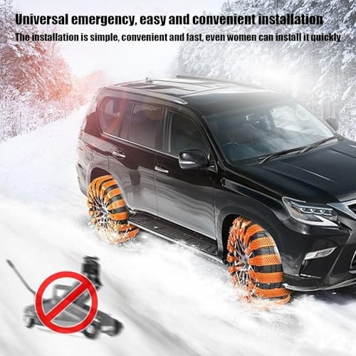 Chaînes à neige antidérapantes réglables et réutilisables pour SUV - 4