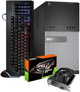 Dell Prebuilt Gaming Tower Computer | Core i5 + GeForce 1650 4GB | 1080p Gaming PC | 16GB DDR3 RAM | 500GB SSD + 1TB | Wi-Fi + Bluetooth | Windows 10 Pro (Renewed)