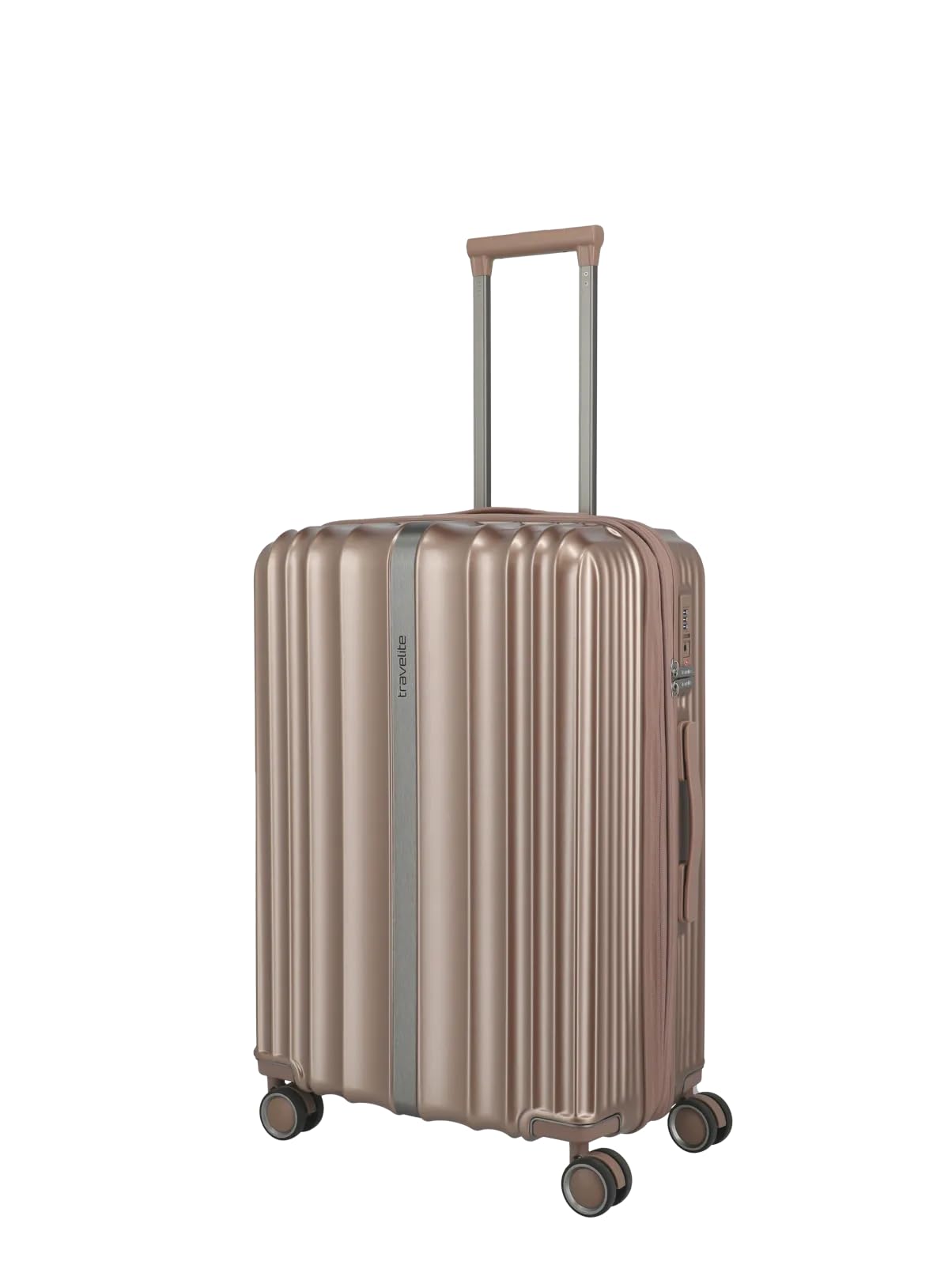 Travelite Maleta Paros 3 rígidos Maleta de Viaje S M L Cerradura TSA Pliegue silencioso Doble Ruedas – Equipaje de Mano y Maleta de Viaje para Vacaciones