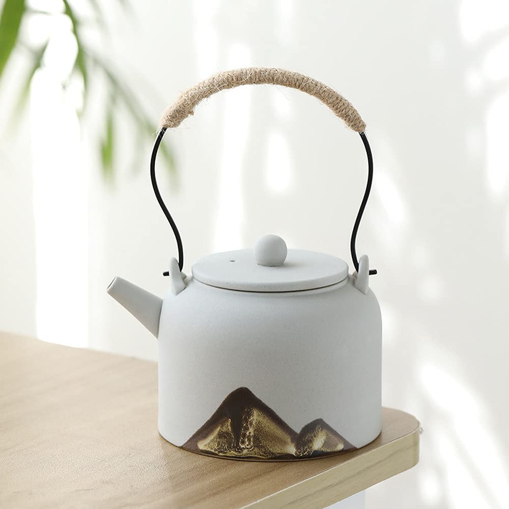 Chiński czajniczek, 350 ml uchwyt czajniczka ceramiczny zestaw do herbaty Kung Fu Retro kreatywny czajnik do ceremonii herbacianej