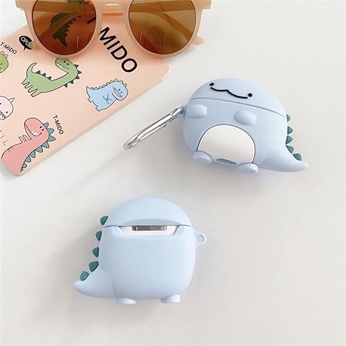 Miniatura 3 de Funda para Airpod Pro, para niños, niñas, adolescentes, mujeres, linda funda de piel divertida Kawaii para Airpod Pro 2019 (PRO dinosaurio)