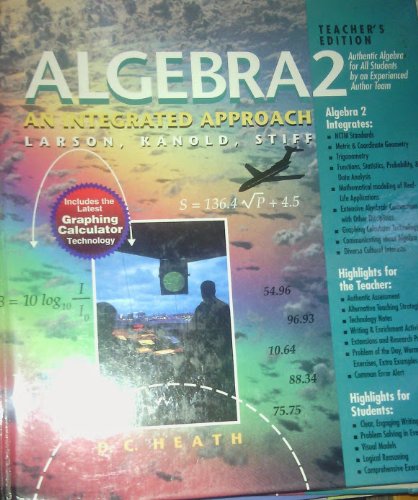 Amazon.com: Algebra 2 An Integrated Approach Teacher's Edition ...