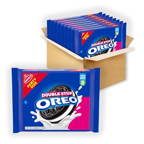 Image of OREO Double Stuf Chocolate Sandwich Cookies, Party Size, 8 - 26.7 oz Packs