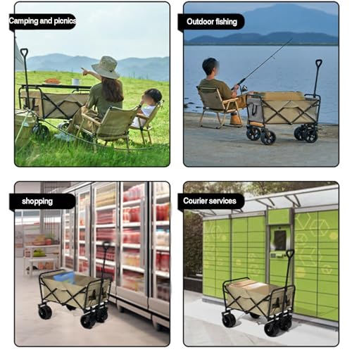 Carro utilitario plegable ideal para tus fines de semana de camping, compras y jardín 8