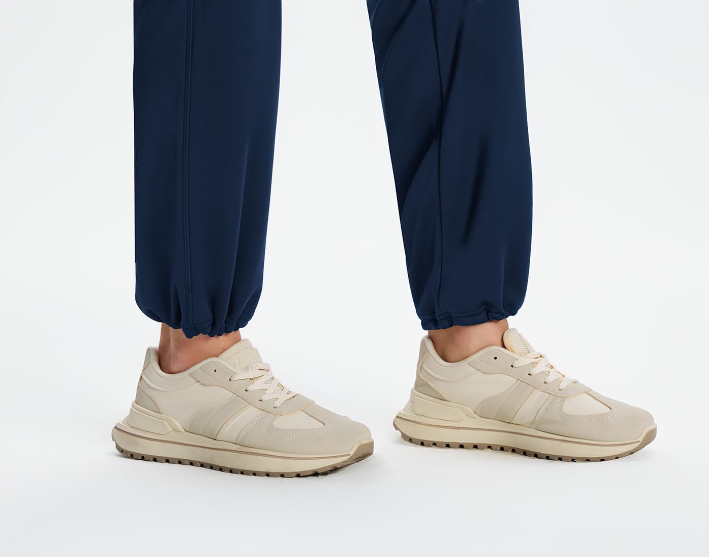 Yogipace Women's Petite/Regular/Tall Water Resistant Thermal Fleece Pants, Winter Lounge Running Sweatpants with Pockets - Image 4