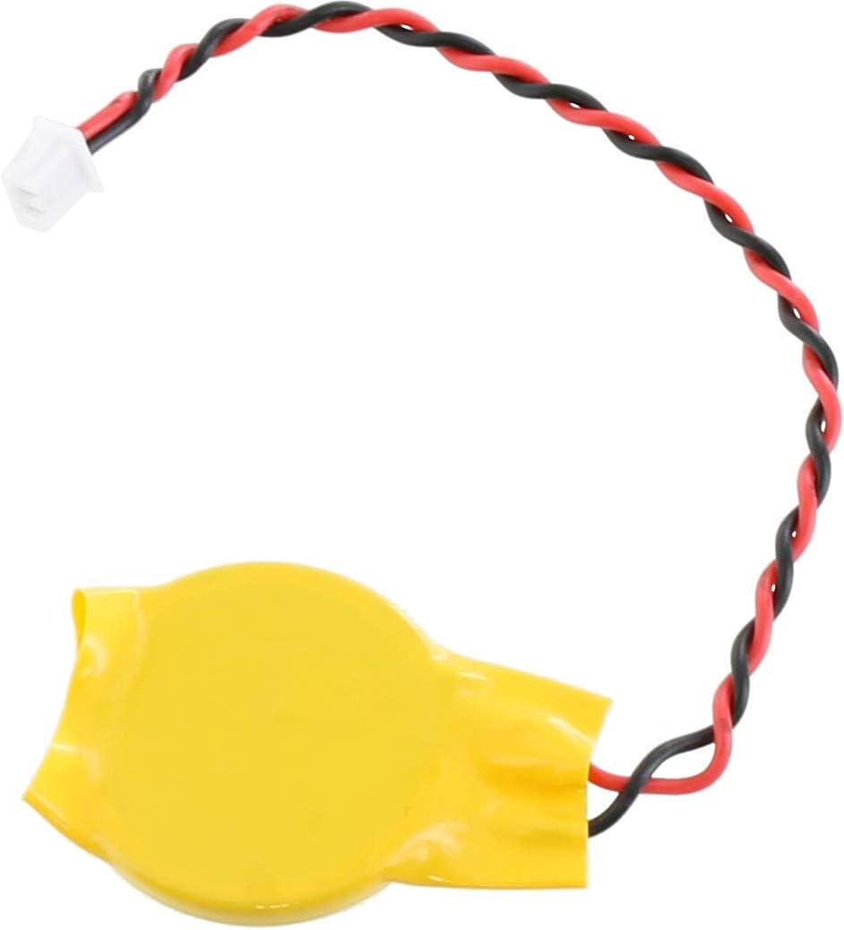 CR2032 CMOS Battery with Wire Leads and MOLEX Wire Connector (51021-0200-B 1.25mm Pitch) for Computer or Laptop Motherboard Battery - 3V