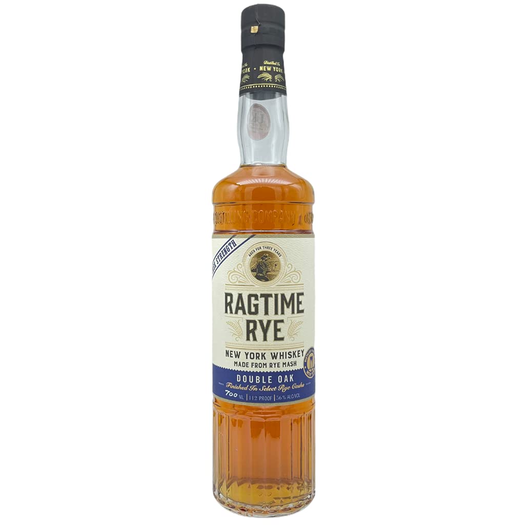 New York Distilling Ragtime Rye Double Oak Cask Strength Whisky, 56% vol, 70cl