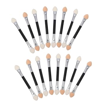 Dual-Sided Eyeshadow Brush 30 Pack Portable Makeup Applicators Skin Friendly Handle for Precise Eye Shadow Blending Daily Use and Travel