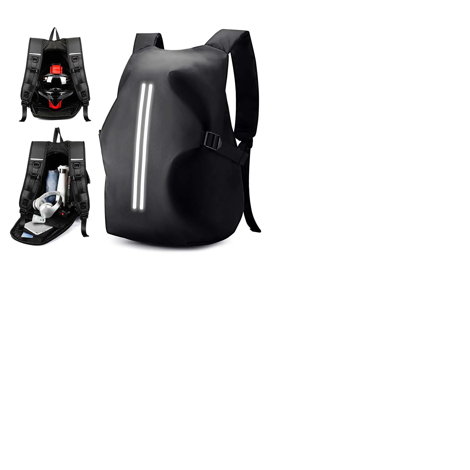 WEPLAN Motorrad Rucksack Wasserdicht Herren Damen Helm Rucksack Motorrad Rucksäcke Helmrucksack Motorradhelm Reise Rucksäcke Leicht Herren Motorradrucksack Motorcycle Backpack Helmtasche