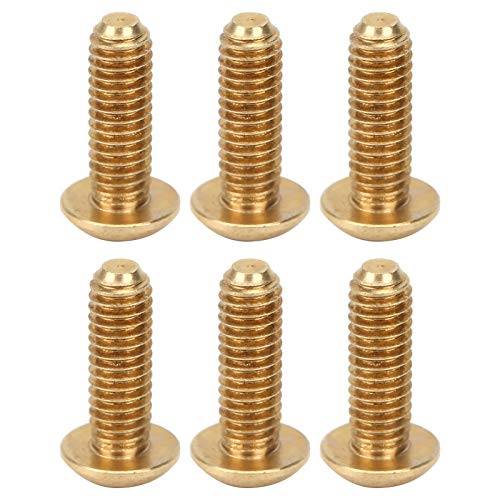 Risegun Viti a testa semicircolare, 50 viti a esagono incassato, M4 x 12 mm, testa semicircolare, elementi di fissaggio in rame puro, accessori hardware a testa piatta svasata